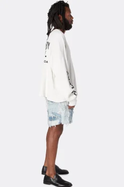 PATCHWORK DENIM ZUMA SHORTS