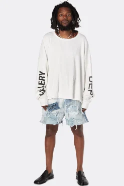 PATCHWORK DENIM ZUMA SHORTS