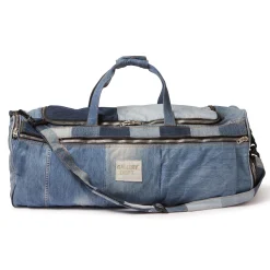 RECYCLED DENIM DUFFLE BAG